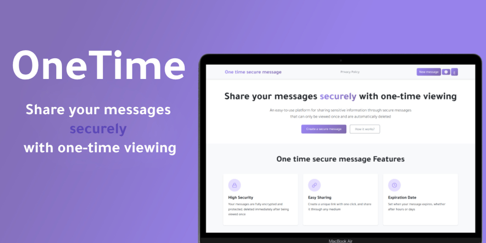 Secure Self-Destruct Message